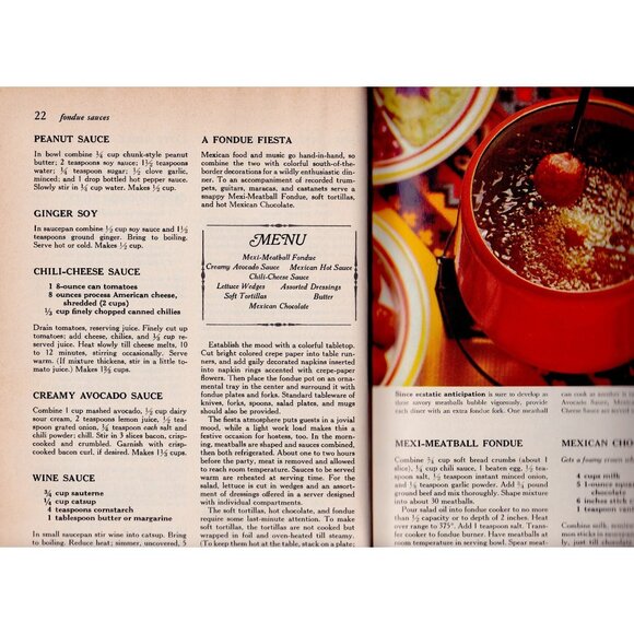 Better Homes & Gardens Fondue & Tabletop Cooking (1970 Hardcover) - Picture 5 of 8